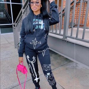 Jurllyshe Graphic Sweatsuit
